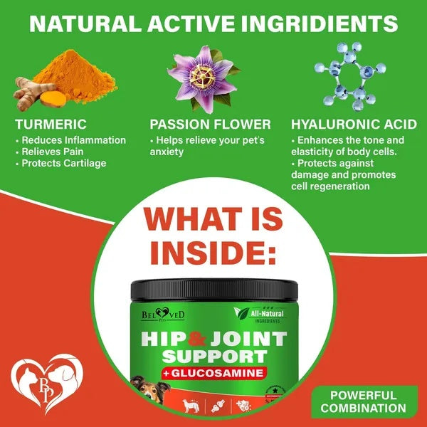 Dog Hip And Joint Supplement Arthritis Pain Relief Treats
