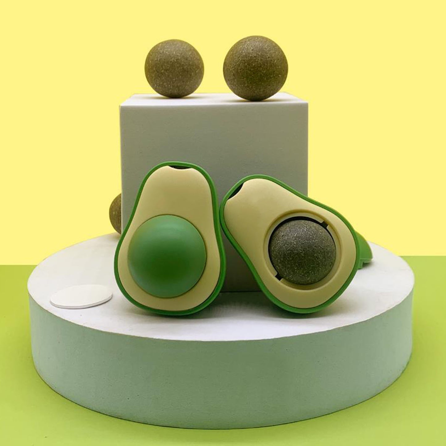 Cute Avocado Catnip Toys Cat Teeth Cleaning
