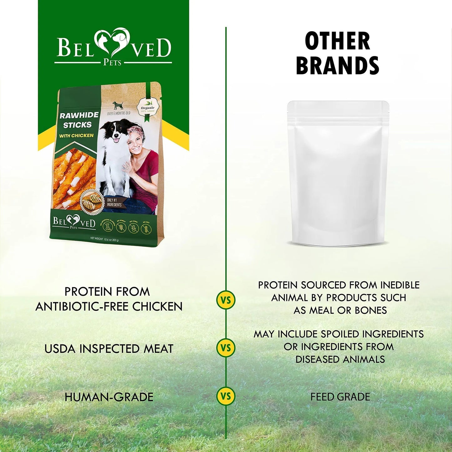 Dog Sticks Wrapped With Chicken & Pet Natural Chew Treats