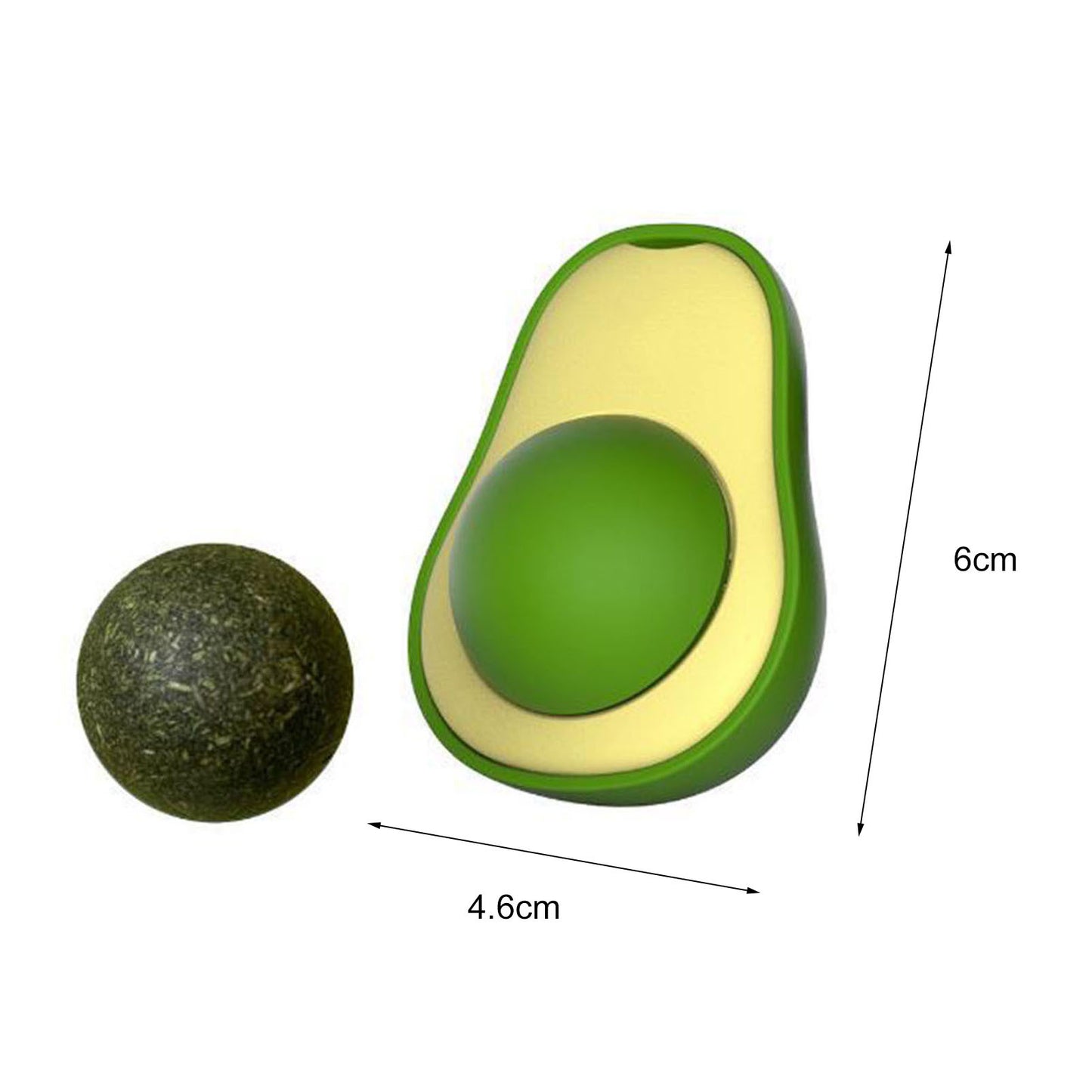 Cute Avocado Catnip Toys Cat Teeth Cleaning