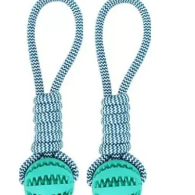 Dog Toys Balls Interactive Treat Rope Rubber Leaking Balls